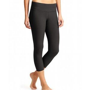 Athleta Dobby Sonar Capri Black Tights/Leggging M